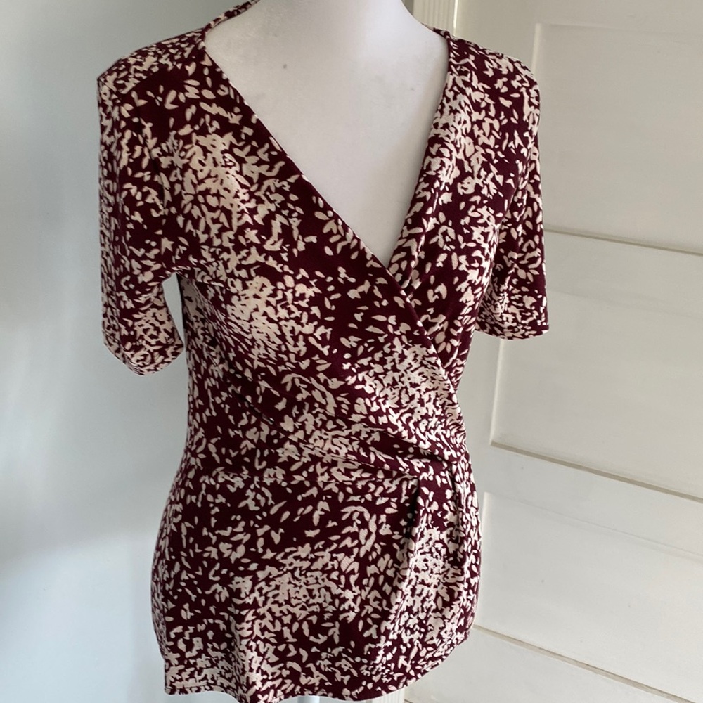 Ann Taylor faux wrap blouse